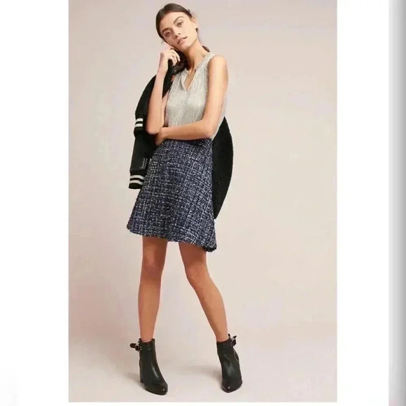 Anthropologie Vanessa Virginia Smocked Metallic Tank Top Women's Tunic NWT - Picture 1 of 6